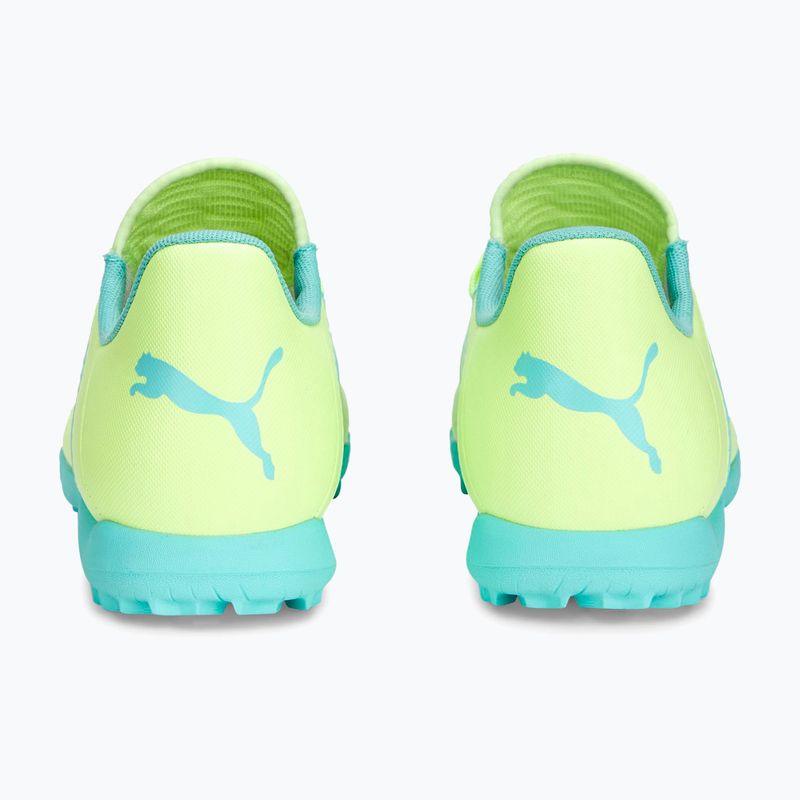 Scarpe da calcio PUMA Future Play TT giallo veloce/puma nero/elettrico menta piperita per bambini 12