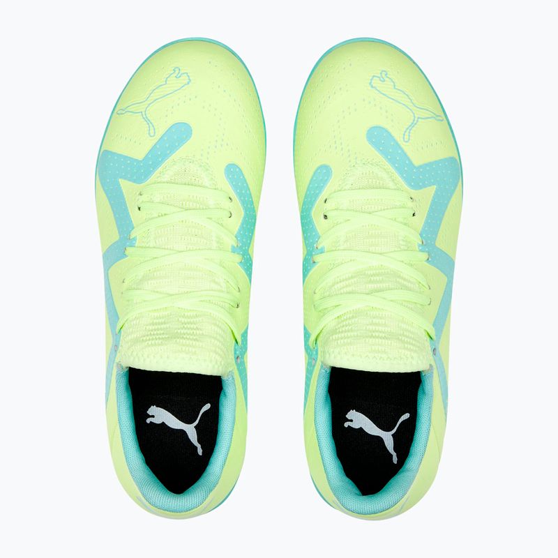 Scarpe da calcio PUMA Future Play TT giallo veloce/puma nero/elettrico menta piperita per bambini 13