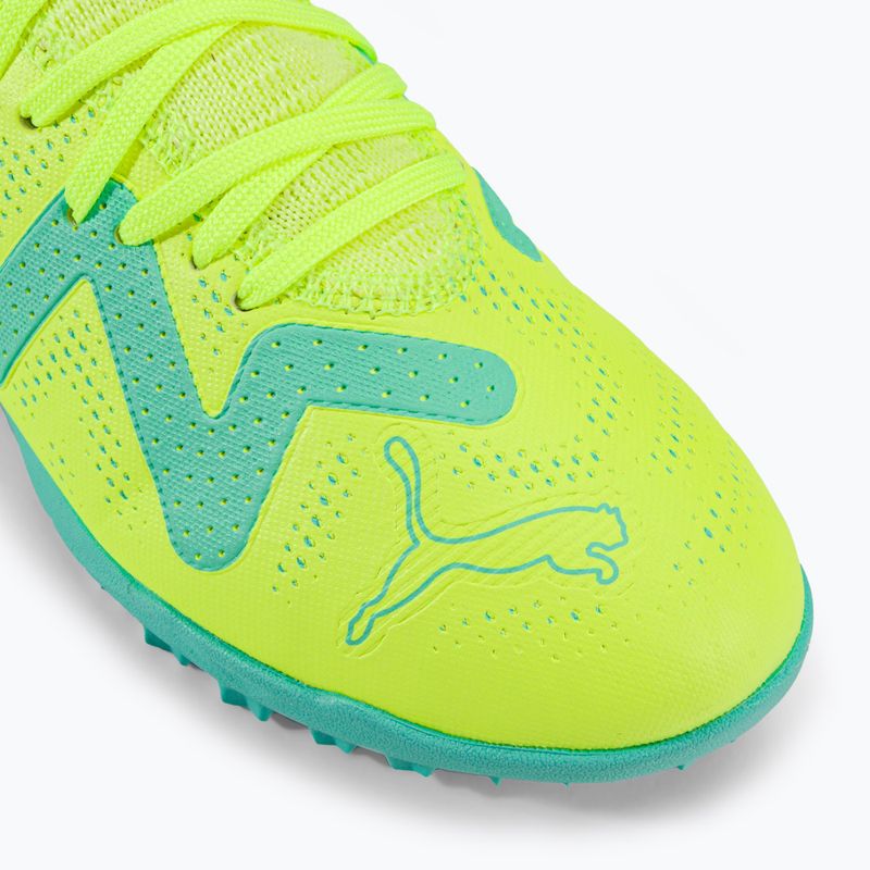 Scarpe da calcio PUMA Future Play TT giallo veloce/puma nero/elettrico menta piperita per bambini 7