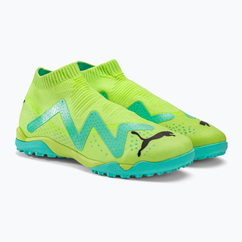 PUMA Future Match+ LL TT scarpe da calcio veloci giallo/puma nero/elettrico peppermint uomo 4