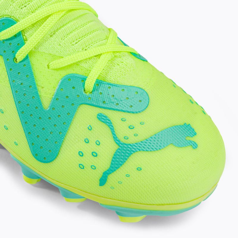 Scarpe da calcio PUMA Future Match FG/AG giallo veloce/puma nero/elettrico menta piperita per bambini 7