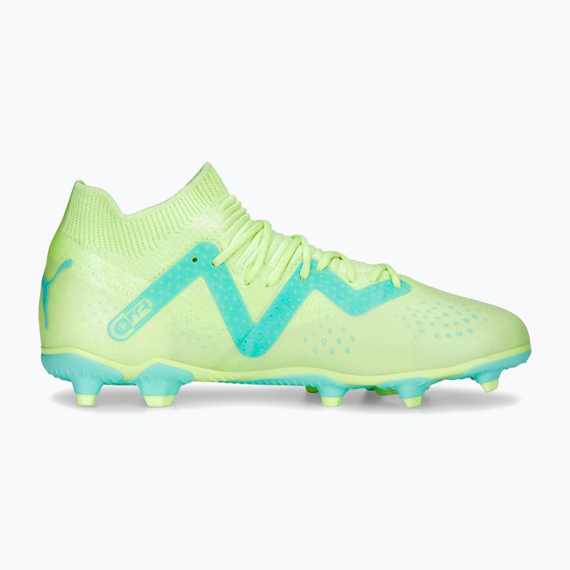 Scarpe da calcio PUMA Future Match FG/AG giallo veloce/puma nero/elettrico menta piperita per bambini 11