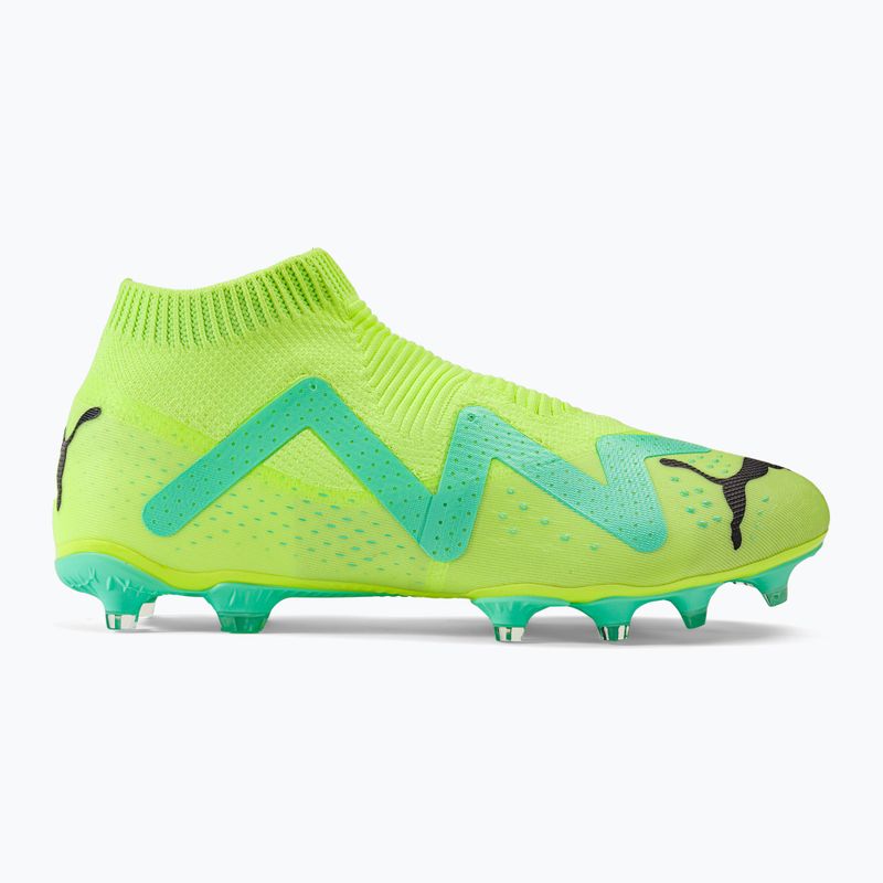 Scarpe da calcio da uomo PUMA Future Match+ LL FG/AG giallo veloce/puma nero/elettrico menta piperita 2