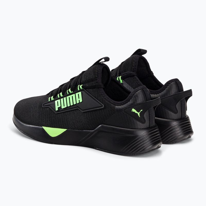 Scarpe da corsa da uomo PUMA Retaliate 2 nero/fizzy lime 4