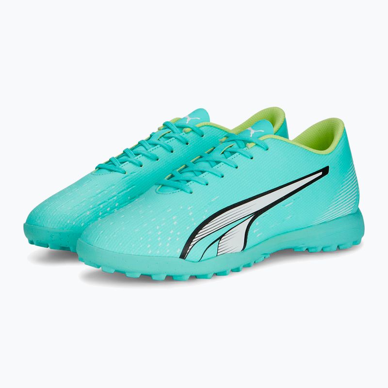 Scarpe da calcio PUMA Ultra Play TT da uomo, blu elettrico/puma bianco/giallo veloce 11