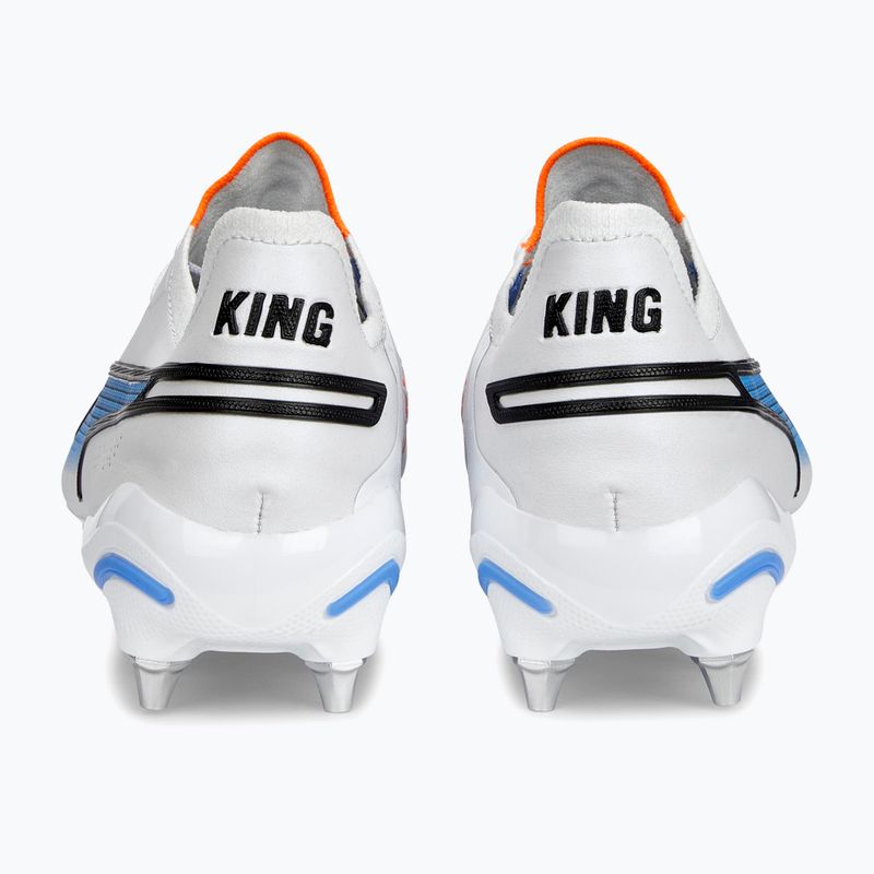 PUMA King Ultimate MXSG scarpe da calcio da uomo puma bianco/puma nero/blu glimmer/ultra orange 13