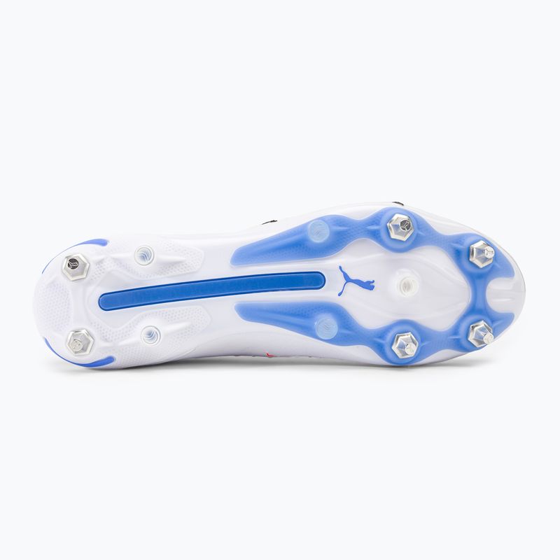 PUMA King Ultimate MXSG scarpe da calcio da uomo puma bianco/puma nero/blu glimmer/ultra orange 5
