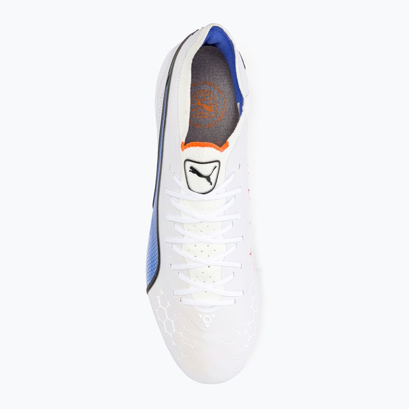 PUMA King Ultimate MXSG scarpe da calcio da uomo puma bianco/puma nero/blu glimmer/ultra orange 6