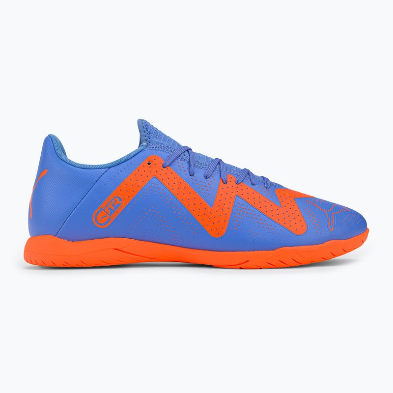 PUMA Future Play IT scarpe da calcio uomo blu glimmer/puma bianco/ultra arancione 2