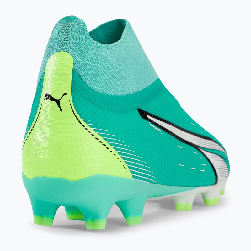 Scarpe da calcio da uomo PUMA Ultra Match+ LL FG/AG electric peppermint/puma bianco/fast yellow 9