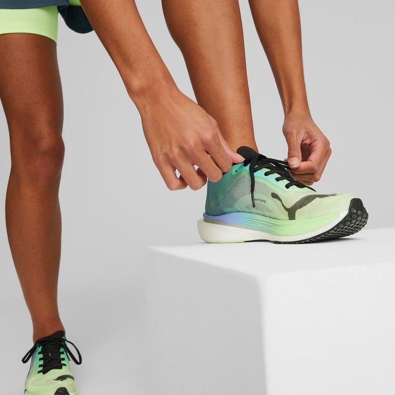 Scarpe da corsa da donna PUMA Deviate Nitro Elite 2 Wns fizzy lime/royal sapphire/puma nero 12