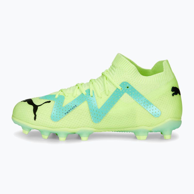 Scarpe da calcio per bambini PUMA Future Pro FG/AG giallo veloce/puma nero/elettrico menta piperita 10