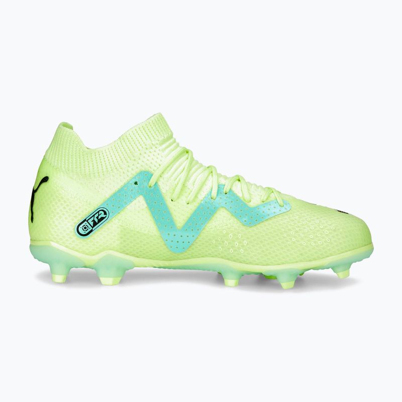 Scarpe da calcio per bambini PUMA Future Pro FG/AG giallo veloce/puma nero/elettrico menta piperita 11