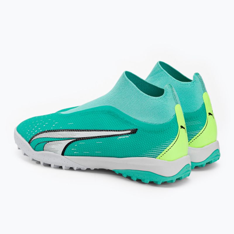 Scarpe da calcio uomo PUMA Ultra Match+ LL TT electric peppermint/puma white/fast yellow 4