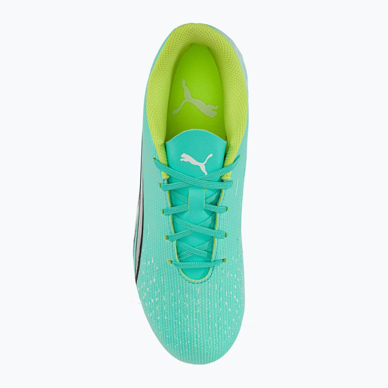 Scarpe da calcio PUMA Ultra Play FG/AG electric peppermint/puma white/fast yellow da bambino 6