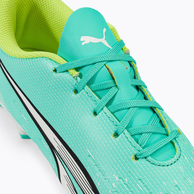 Scarpe da calcio PUMA Ultra Play FG/AG electric peppermint/puma white/fast yellow da bambino 8
