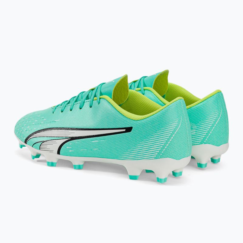 PUMA Ultra Play FG/AG scarpe da calcio uomo electric peppermint/puma bianco/fast yellow 3