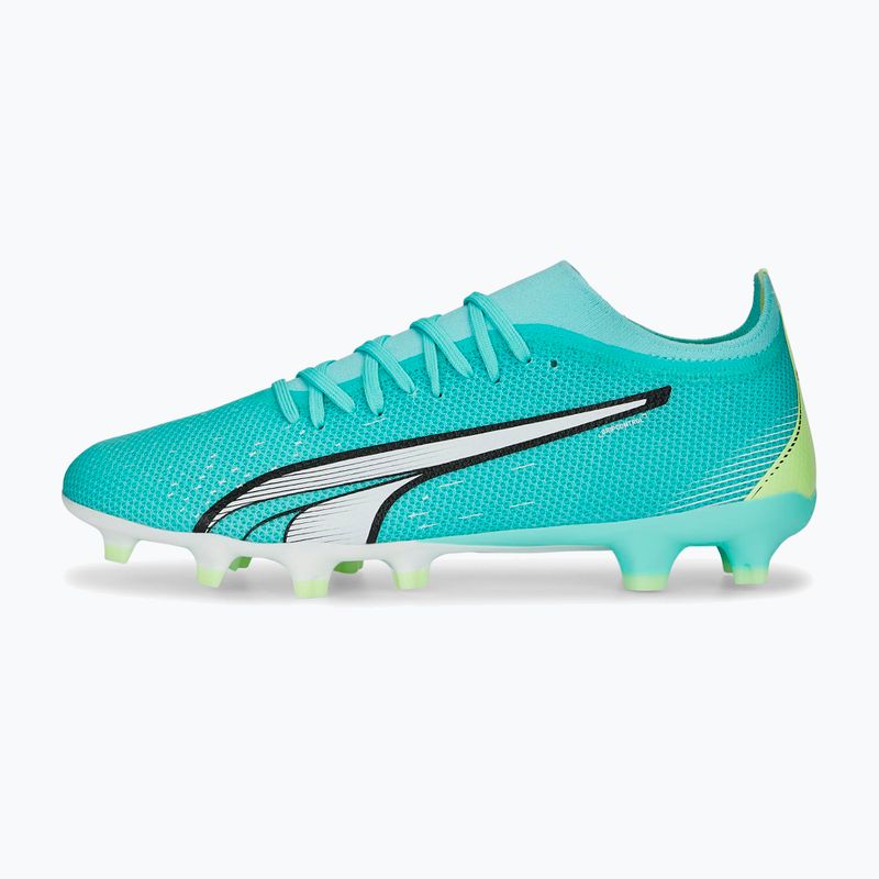 PUMA Ultra Match FG/AG scarpe da calcio uomo electric peppermint/puma bianco/fast yellow 10