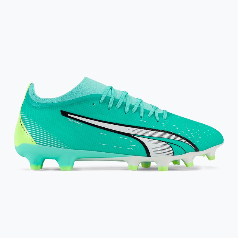 PUMA Ultra Match FG/AG scarpe da calcio uomo electric peppermint/puma bianco/fast yellow 2