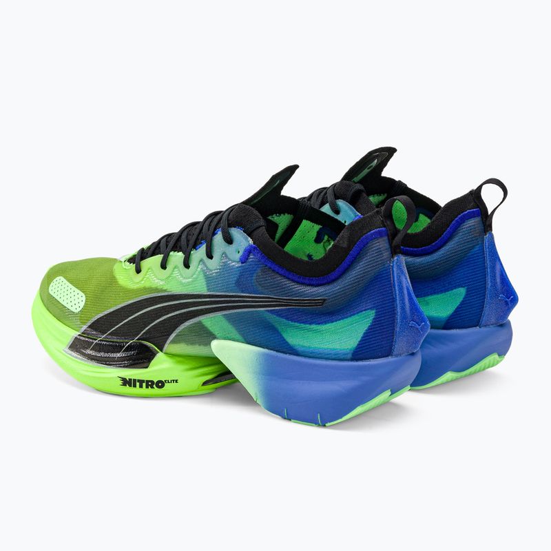 PUMA Fast-R Nitro Elite scarpe da corsa da uomo con carica elettrica royal sapphire/fizzy lime 3