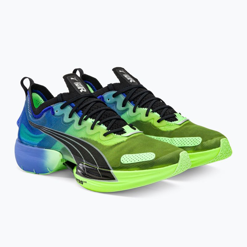 PUMA Fast-R Nitro Elite scarpe da corsa da uomo con carica elettrica royal sapphire/fizzy lime 4