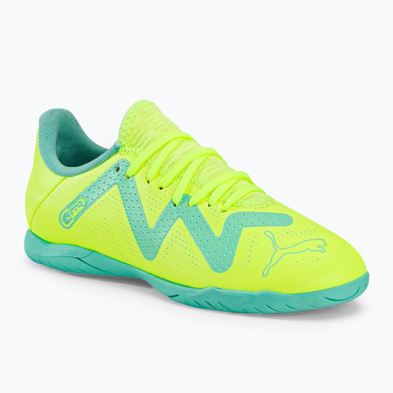 Scarpe da calcio da bambino PUMA Future Play IT fast yellow/puma black/electric peppermint