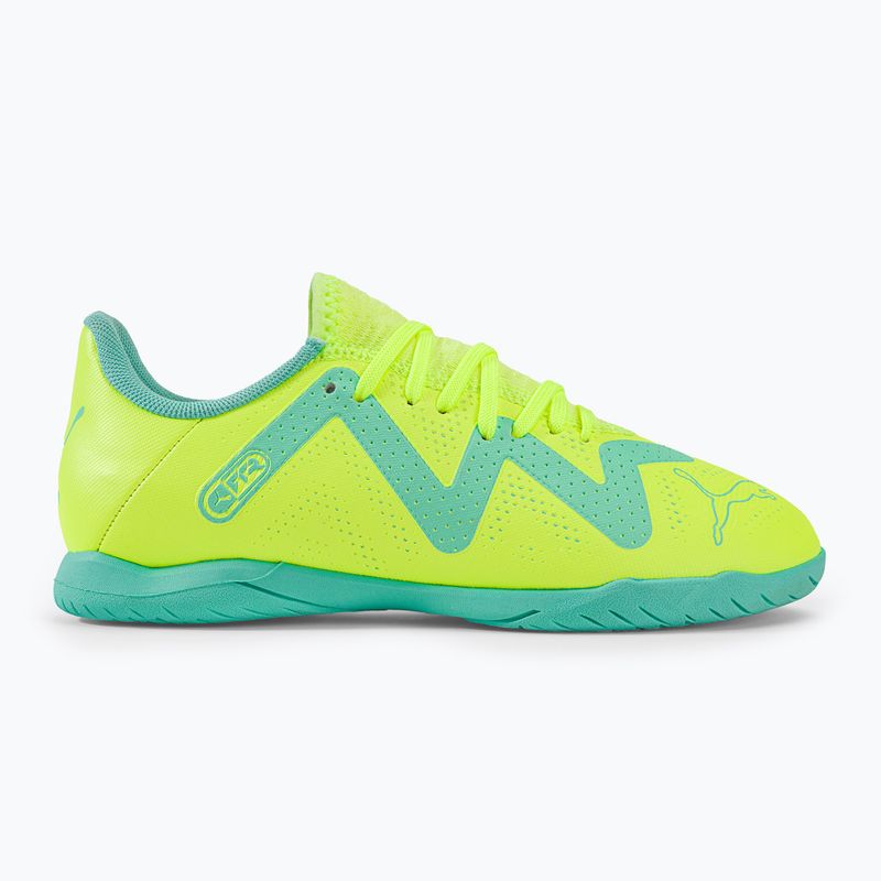Scarpe da calcio da bambino PUMA Future Play IT fast yellow/puma black/electric peppermint 2