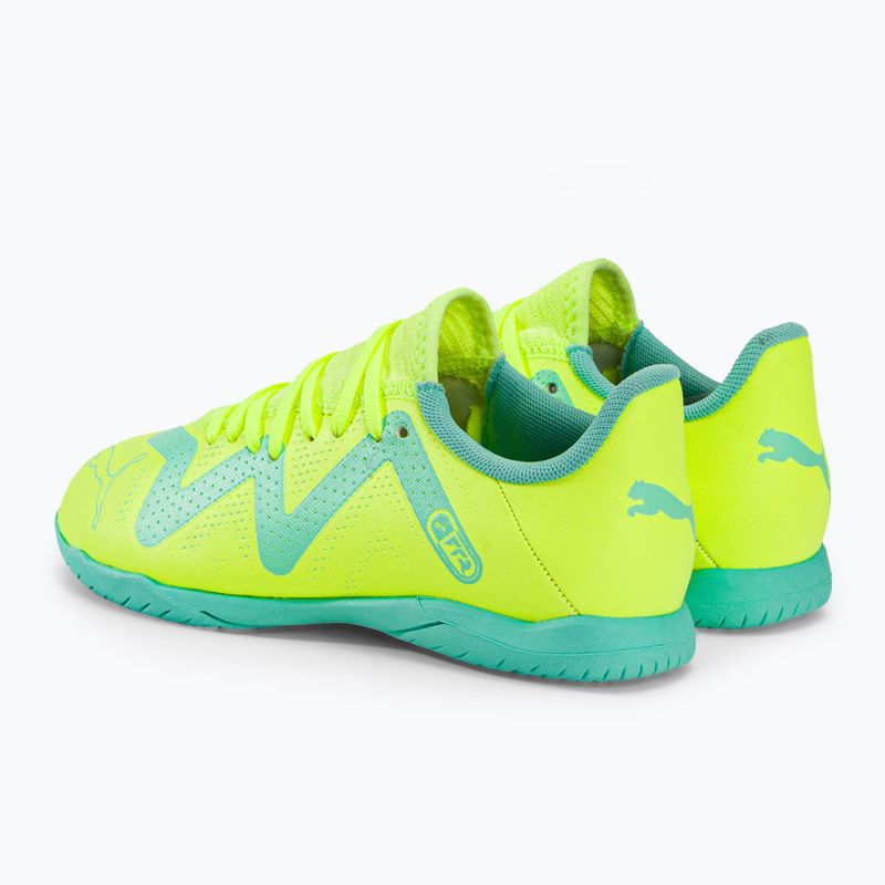 Scarpe da calcio da bambino PUMA Future Play IT fast yellow/puma black/electric peppermint 3