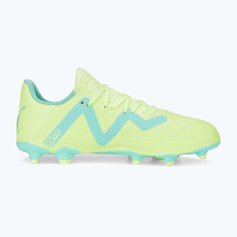 Scarpe da calcio per bambini PUMA Future Play FG/AG giallo veloce/puma nero/elettrico menta piperita 12
