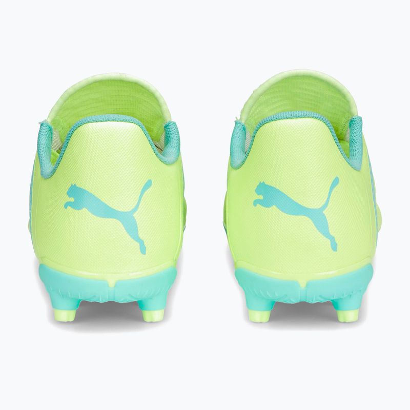 Scarpe da calcio per bambini PUMA Future Play FG/AG giallo veloce/puma nero/elettrico menta piperita 13