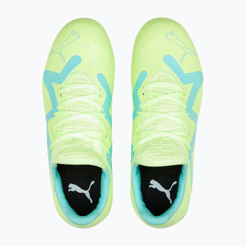 Scarpe da calcio per bambini PUMA Future Play FG/AG giallo veloce/puma nero/elettrico menta piperita 14