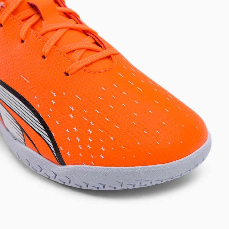 PUMA Ultra Play IT scarpe da calcio per bambini ultra arancione/puma bianco/blu glimmer 7