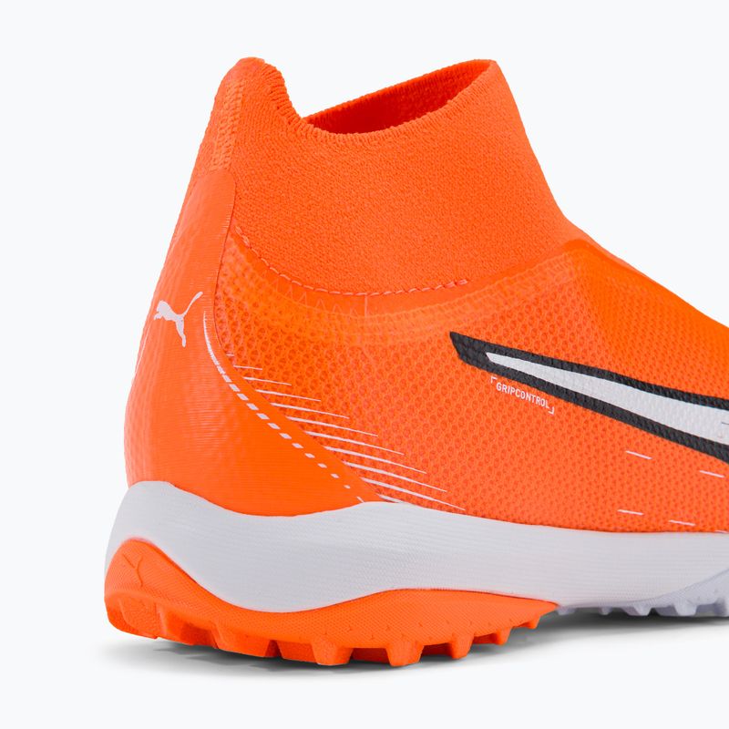 Scarpe da calcio PUMA uomo Ultra Match+ LL TT ultra arancione/puma bianco/blu glimmer 8