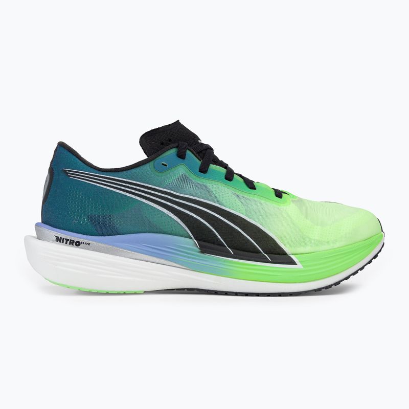 Scarpe da corsa da uomo PUMA Deviate Nitro Elite 2 fizzy lime/royal sapphire/puma nero 2