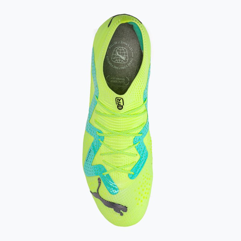 Scarpe da calcio da uomo PUMA Future Ultimate Low FG/AG giallo veloce/puma nero/elettrico menta piperita 6