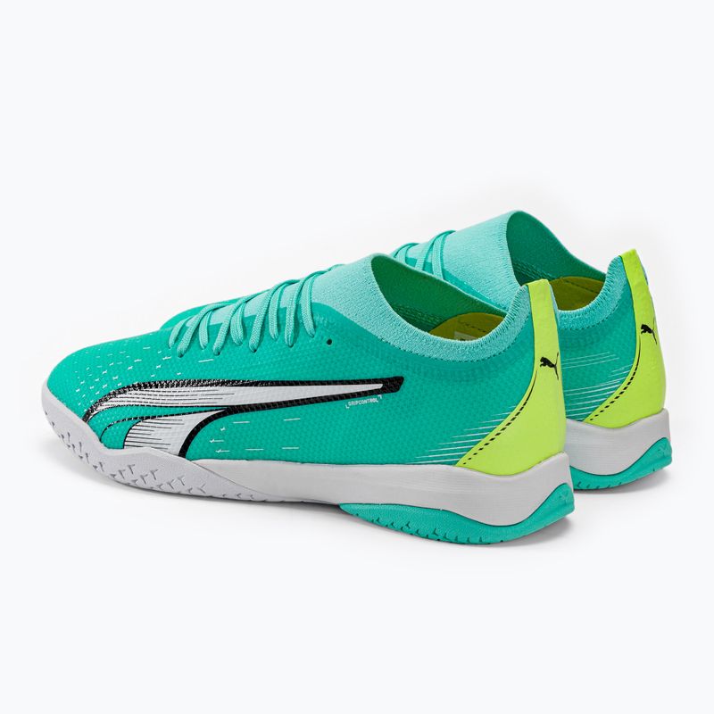 PUMA Ultra Match IT scarpe da calcio uomo electric peppermint/puma white/fast yellow 3