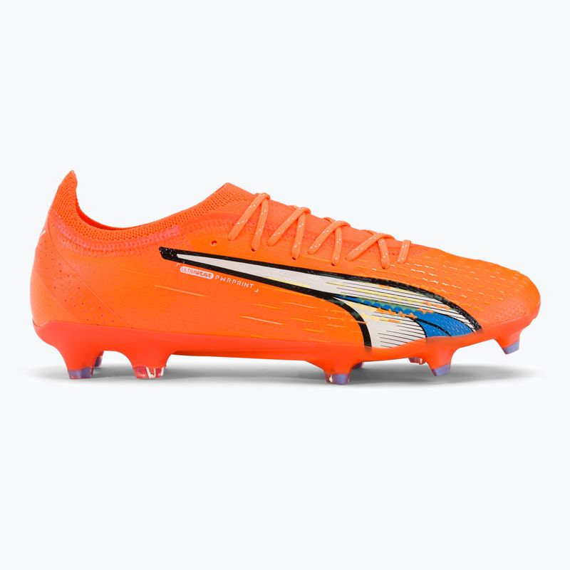 PUMA Ultra Ultimate FG/AG scarpe da calcio uomo ultra arancione/puma bianco/blu glimmer 2