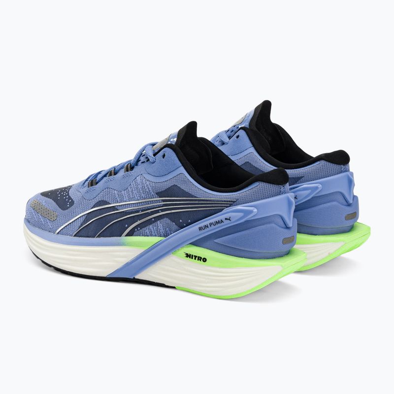 Scarpe da corsa da donna PUMA Run XX Nitro Wns electro purple/fizzy lime/puma silver 3