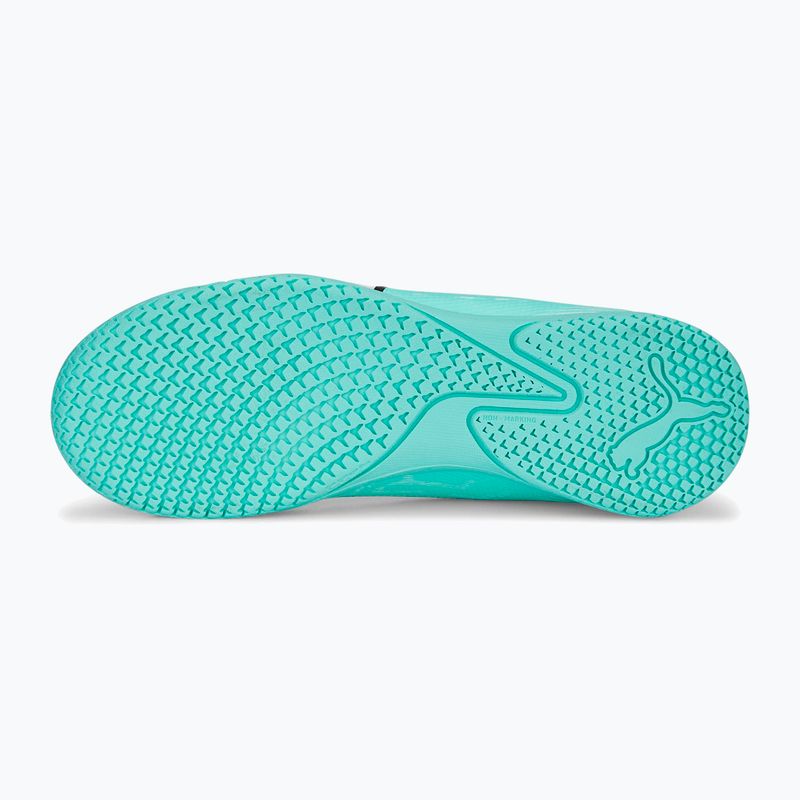 Scarpe da calcio PUMA Ultra Play IT da bambino, color menta piperita elettrica/puma bianca/giallo veloce 14