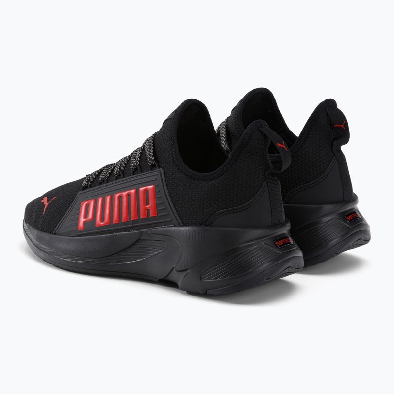 Scarpe da corsa da uomo PUMA Softride Premier Slip-On puma nero/per sempre rosso/grigio scuro freddo 3