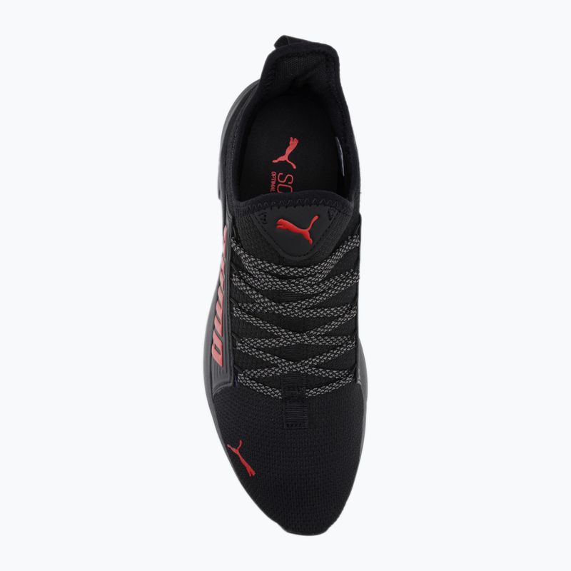 Scarpe da corsa da uomo PUMA Softride Premier Slip-On puma nero/per sempre rosso/grigio scuro freddo 6