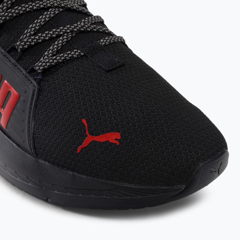 Scarpe da corsa da uomo PUMA Softride Premier Slip-On puma nero/per sempre rosso/grigio scuro freddo 8