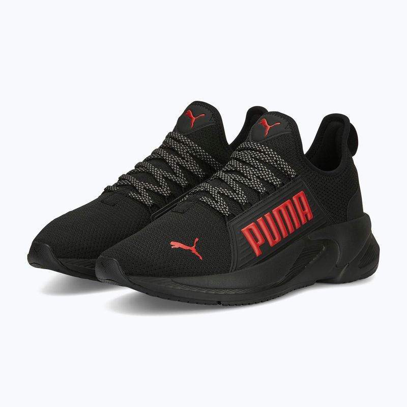 Scarpe da corsa da uomo PUMA Softride Premier Slip-On puma nero/per sempre rosso/grigio scuro freddo 10