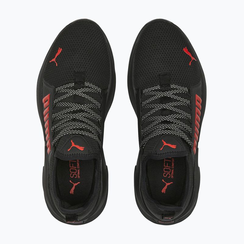 Scarpe da corsa da uomo PUMA Softride Premier Slip-On puma nero/per sempre rosso/grigio scuro freddo 13