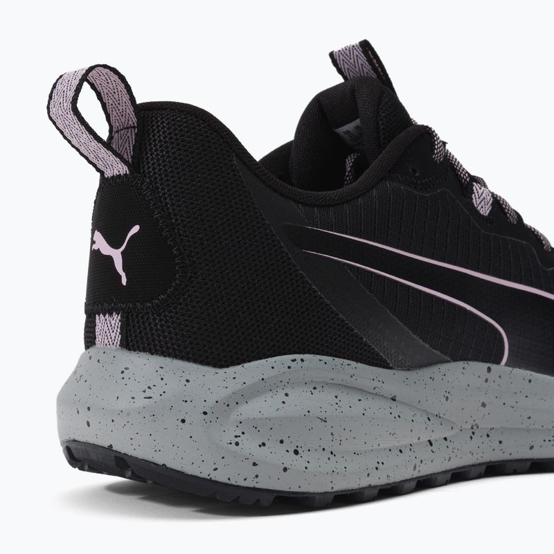 Scarpe da corsa da uomo PUMA Twitch Runner Trail puma nero/rosa perla 9