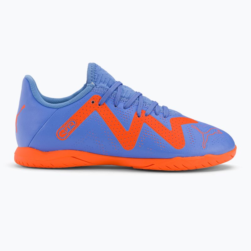 PUMA Future Play IT scarpe da calcio per bambini blu glimmer/puma bianco/ultra arancione 2