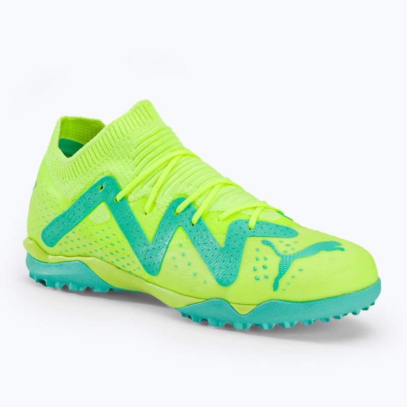 Scarpe da calcio PUMA Future Match TT + Mid giallo veloce/puma nero/luce piperita per bambini