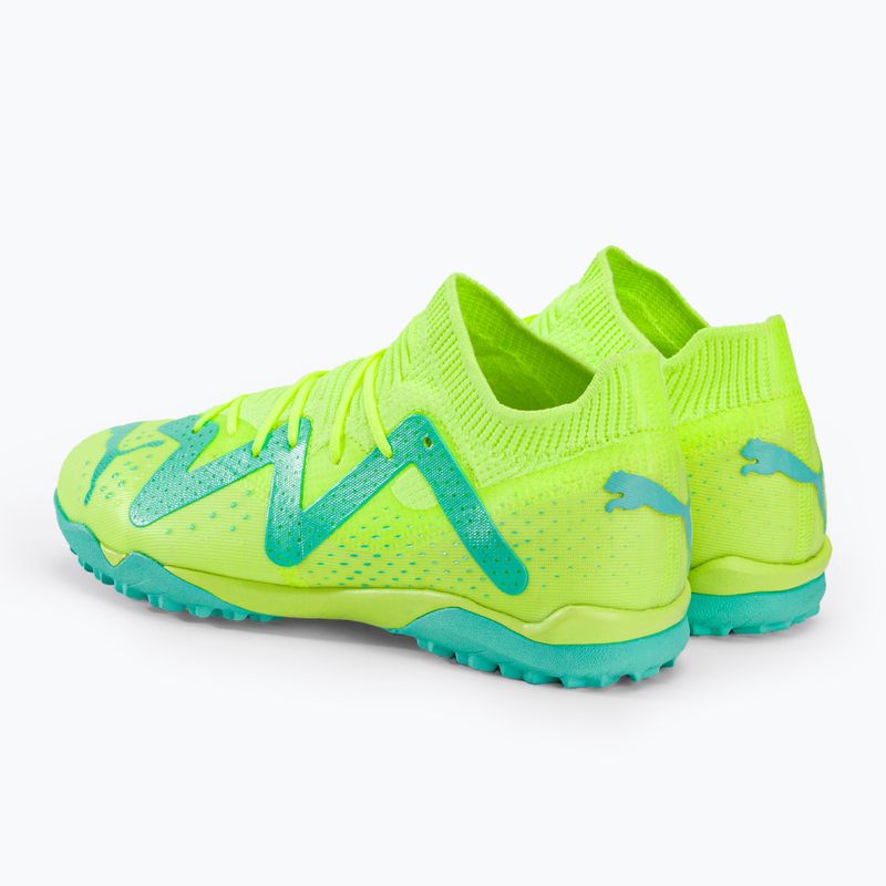 Scarpe da calcio PUMA Future Match TT + Mid giallo veloce/puma nero/luce piperita per bambini 3