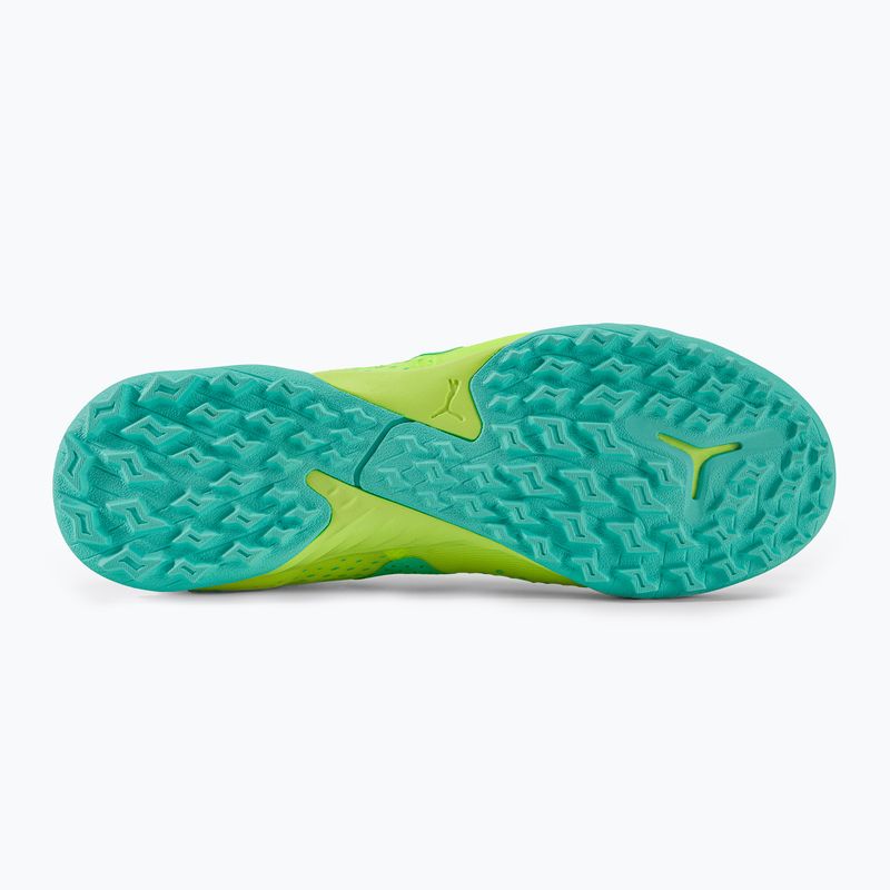 Scarpe da calcio PUMA Future Match TT + Mid giallo veloce/puma nero/luce piperita per bambini 5