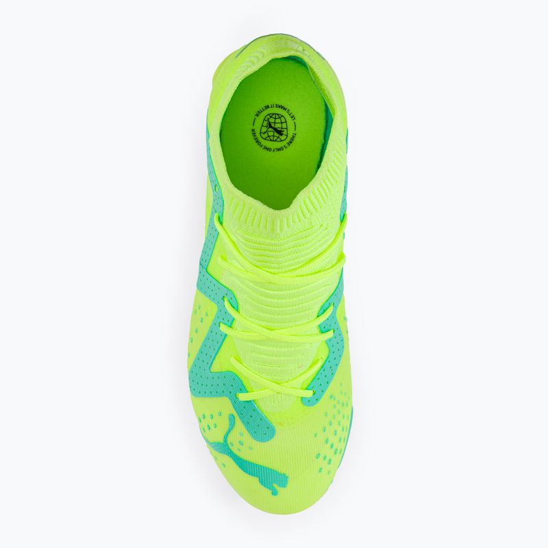 Scarpe da calcio PUMA Future Match TT + Mid giallo veloce/puma nero/luce piperita per bambini 6